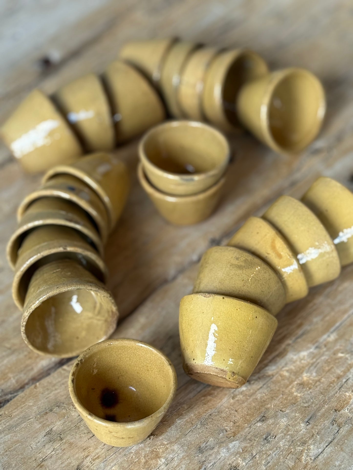 Vintage French escargot / pinch pots