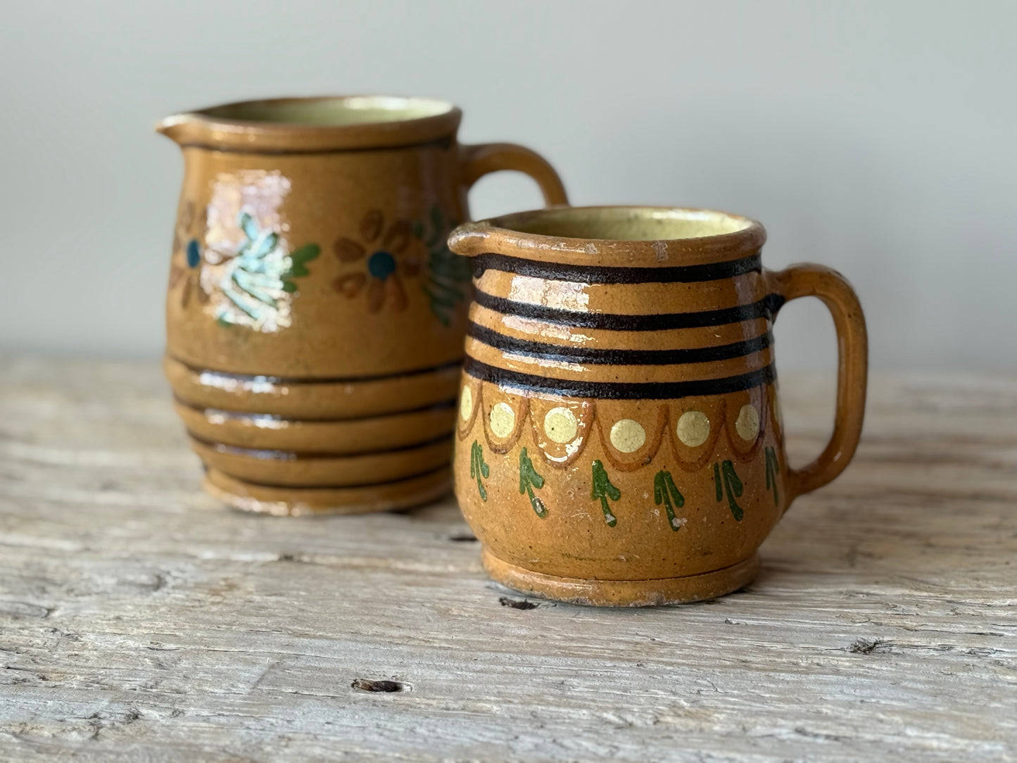 Antique French jug pottery