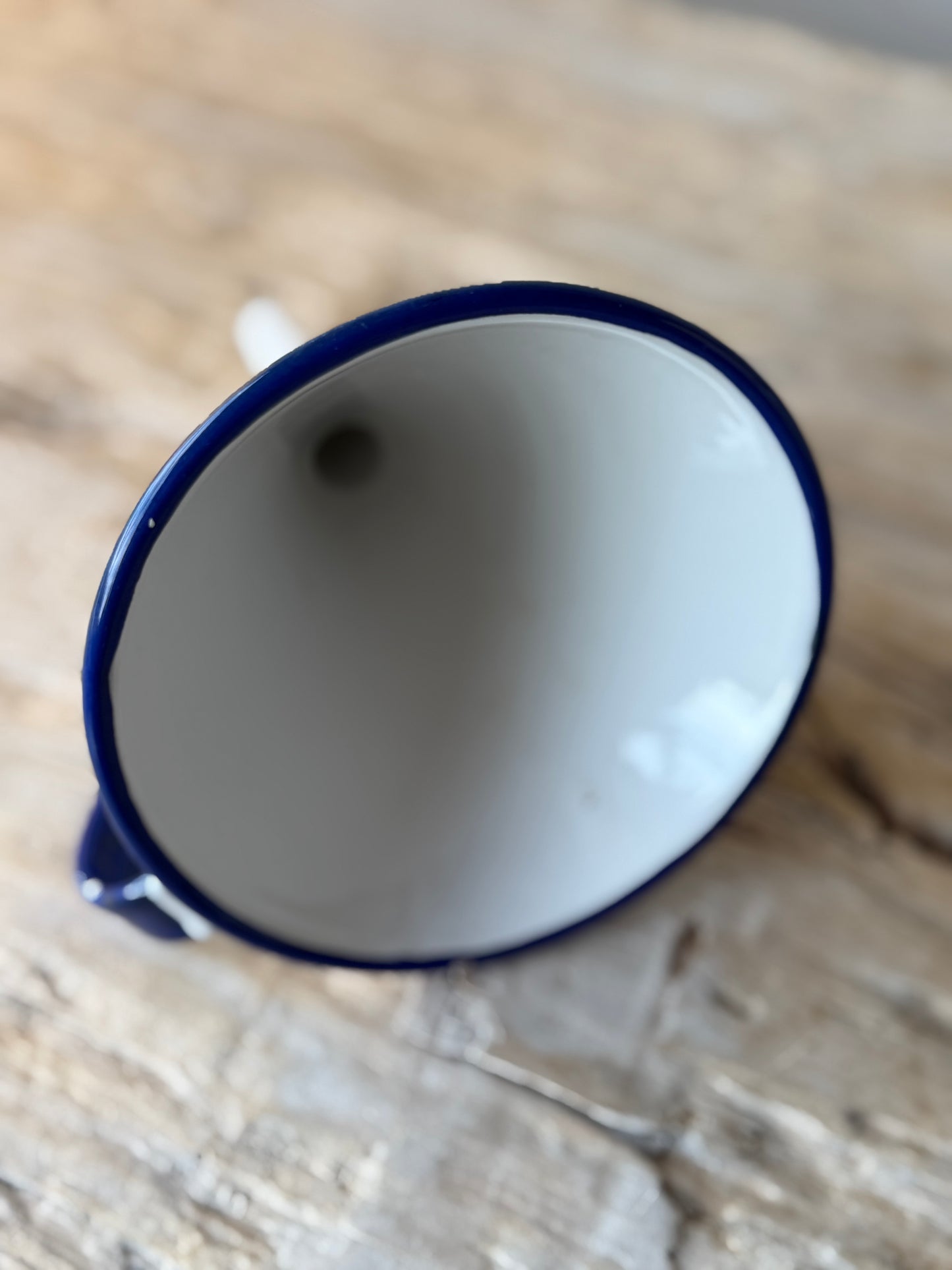 Vintage enamel funnel