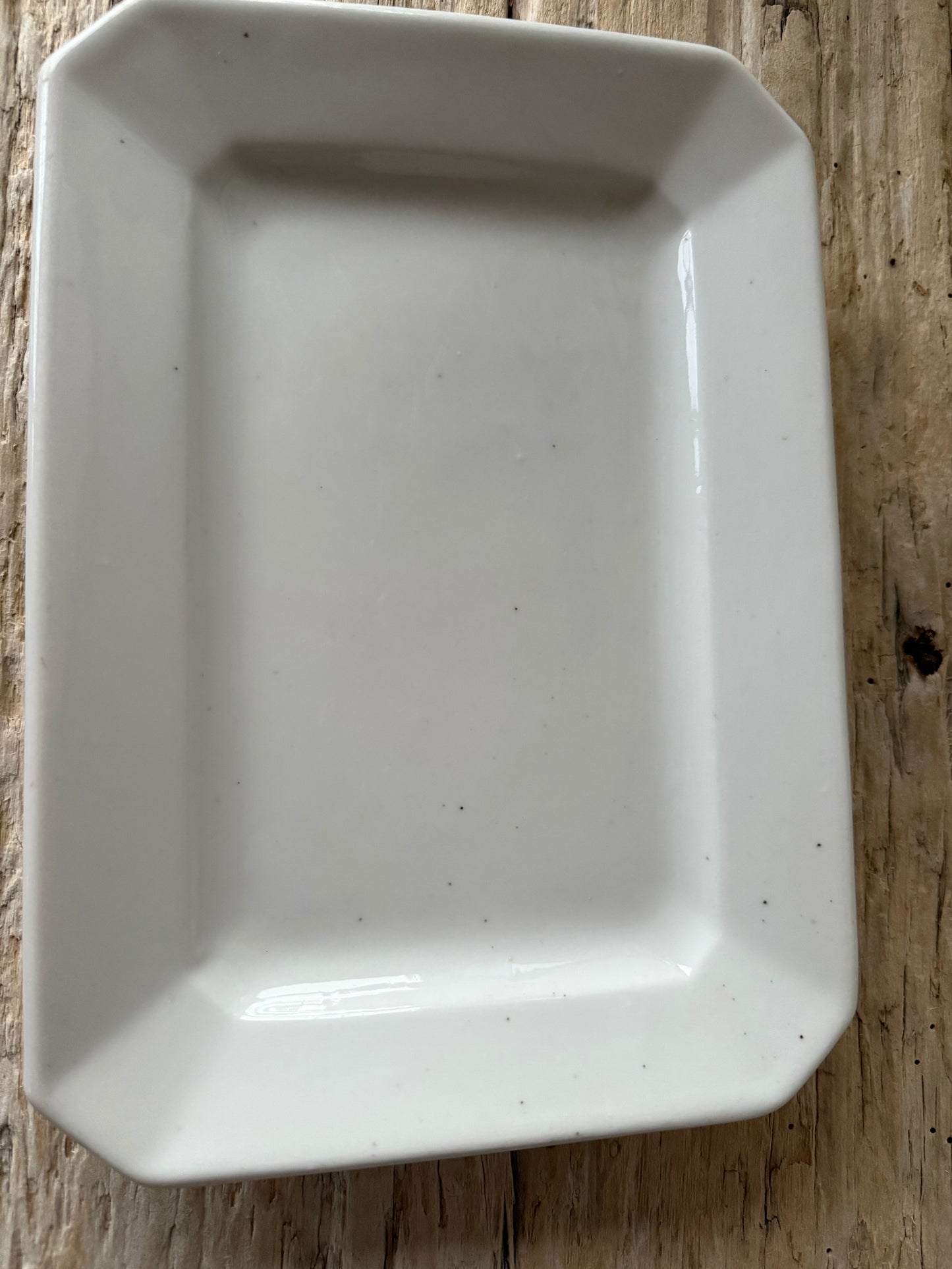 Antique french ironstone platter large