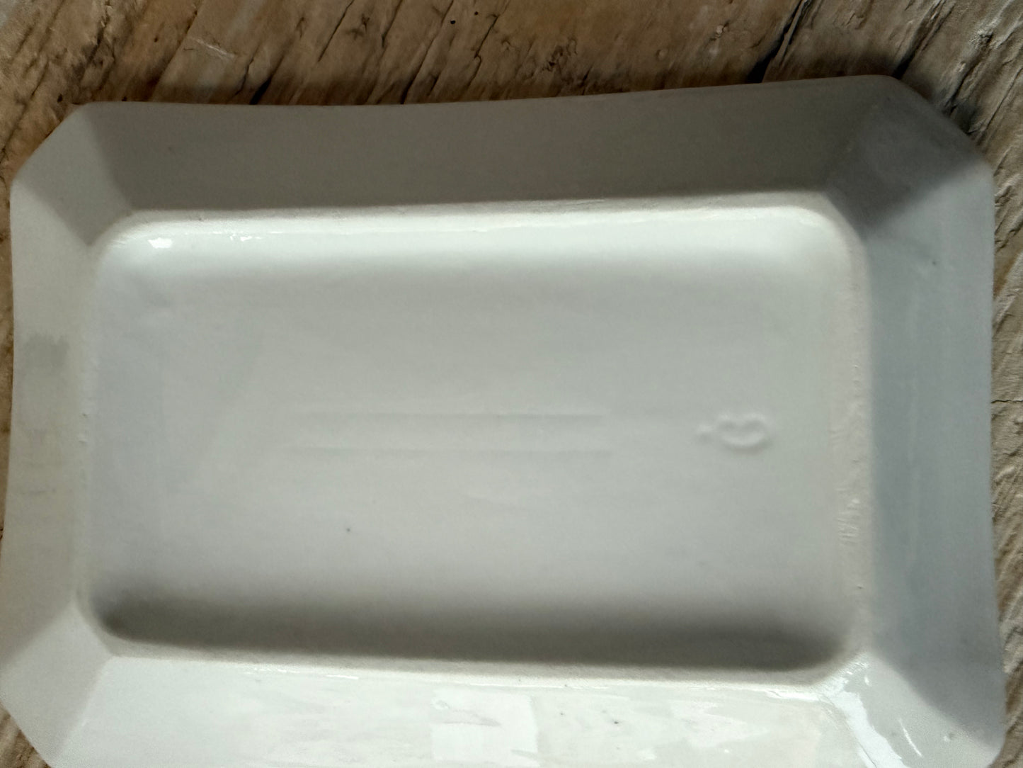 Antique French ironstone platter small