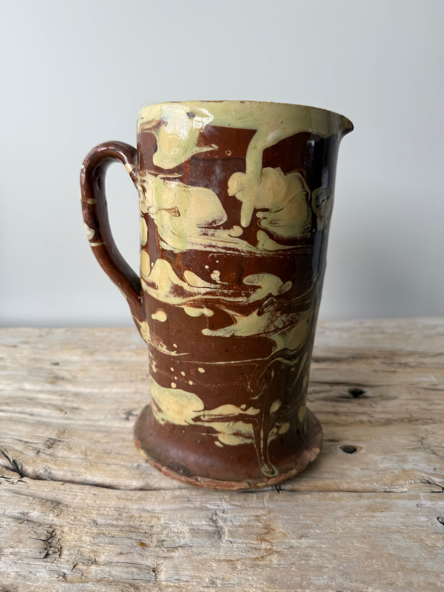 Antique Italian swirl pitcher