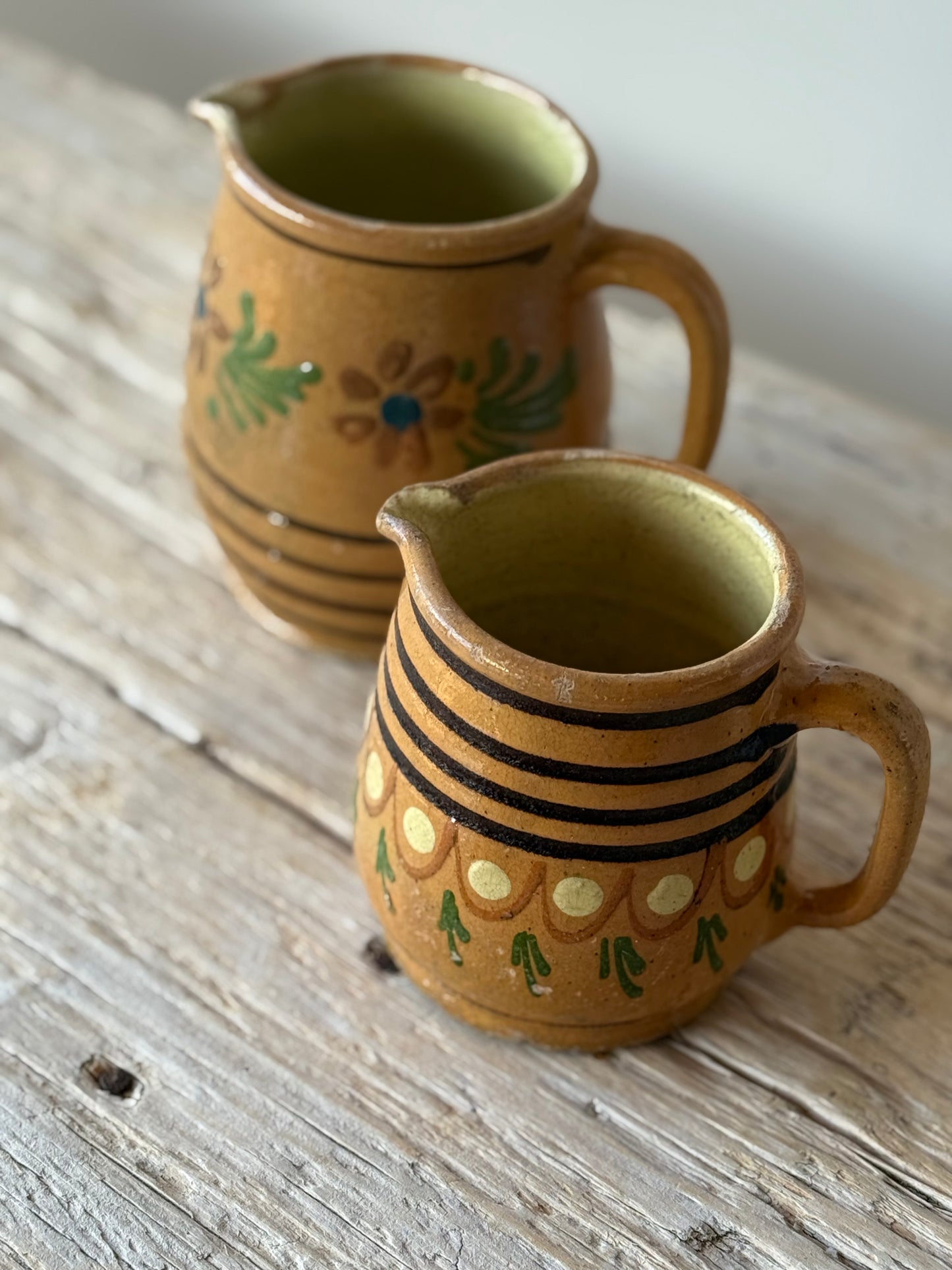 Antique French jug pottery