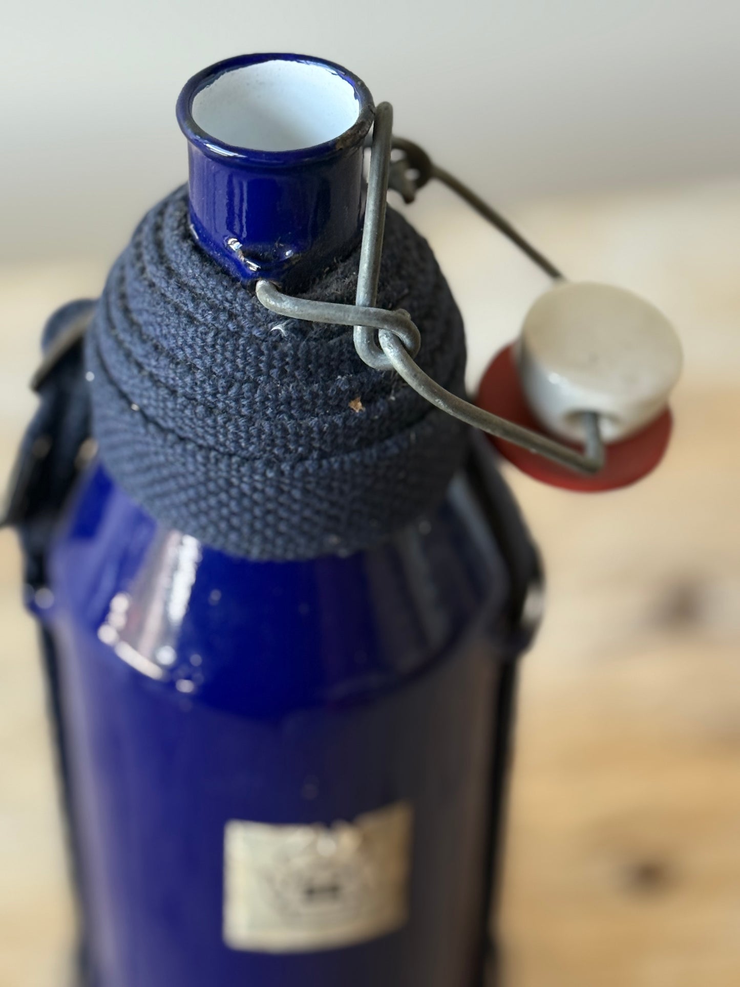 Vintage enamel water bottle
