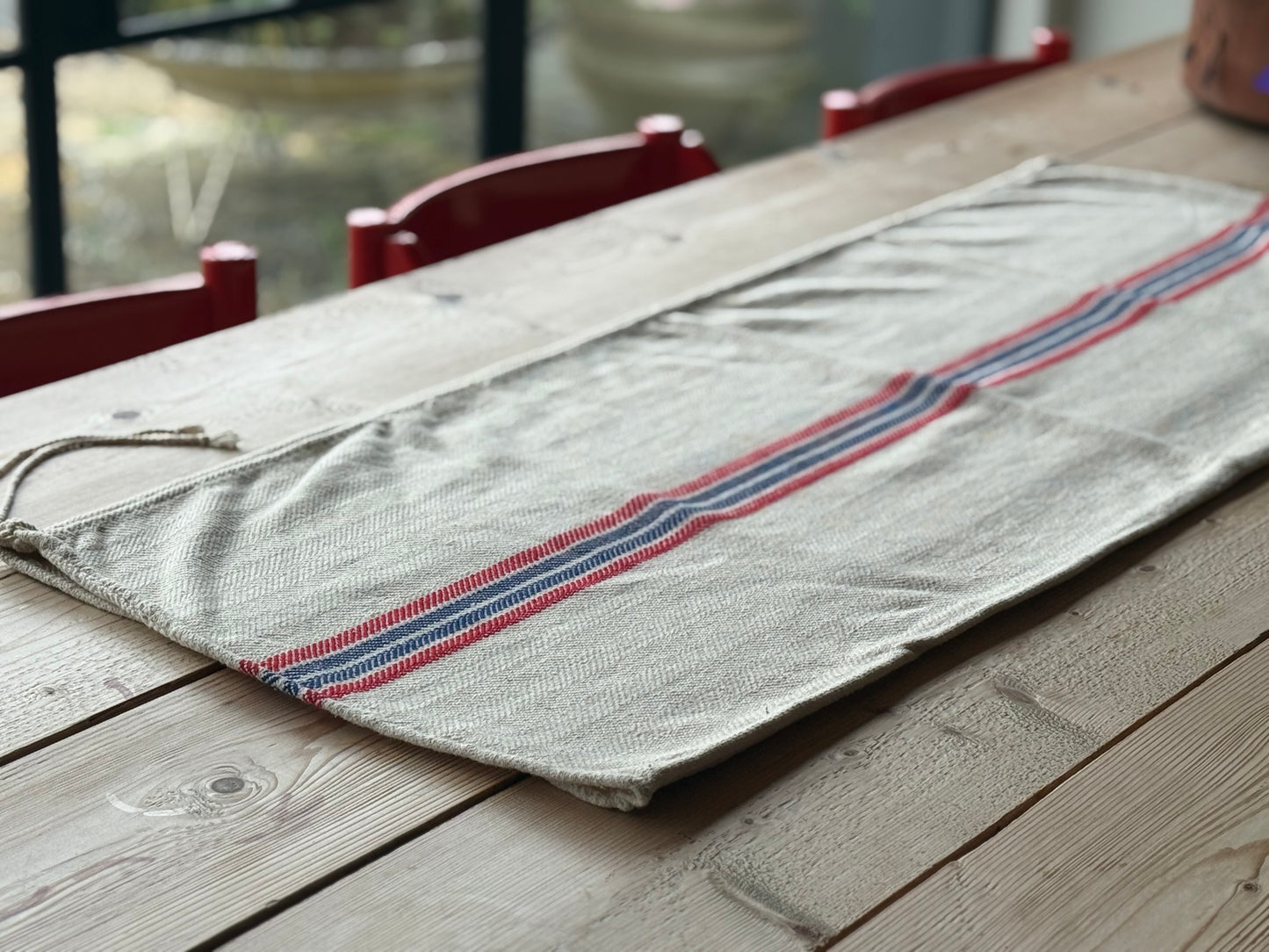 Vintage woven grain sacks