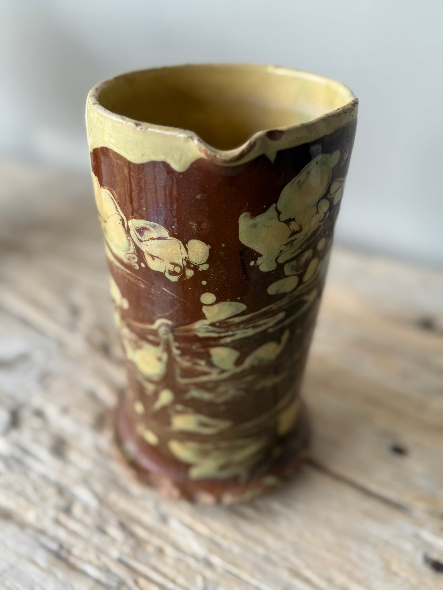 Antique Italian swirl pitcher