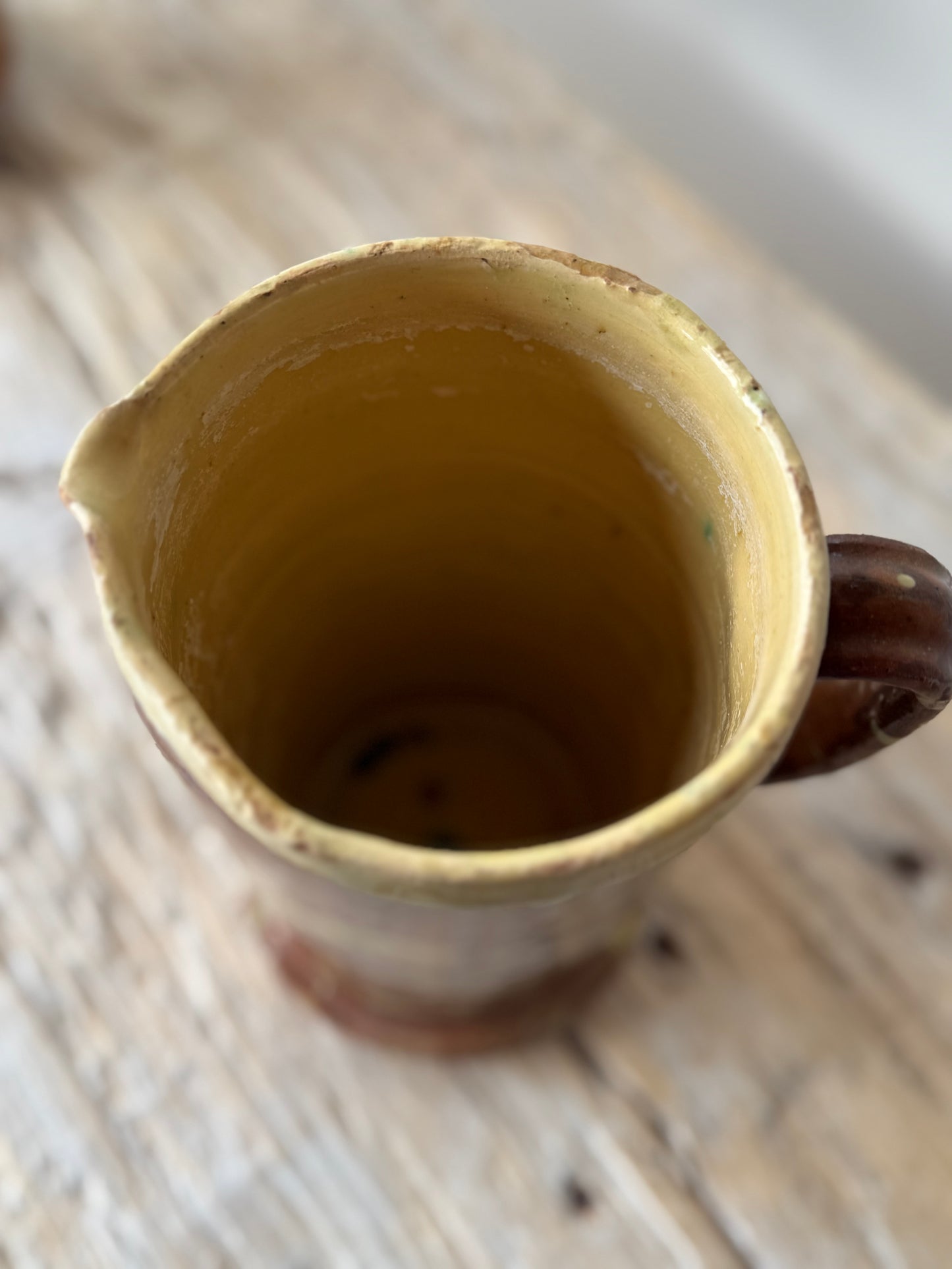 Antique Italian swirl pitcher
