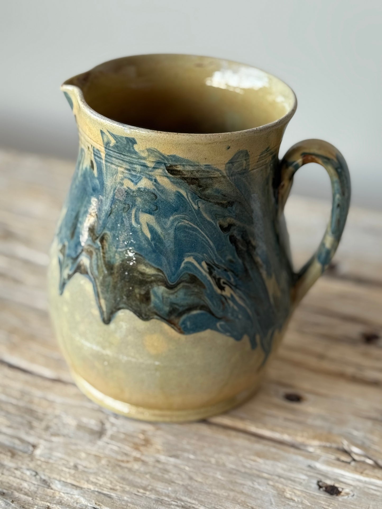 Antique jug , French pottery