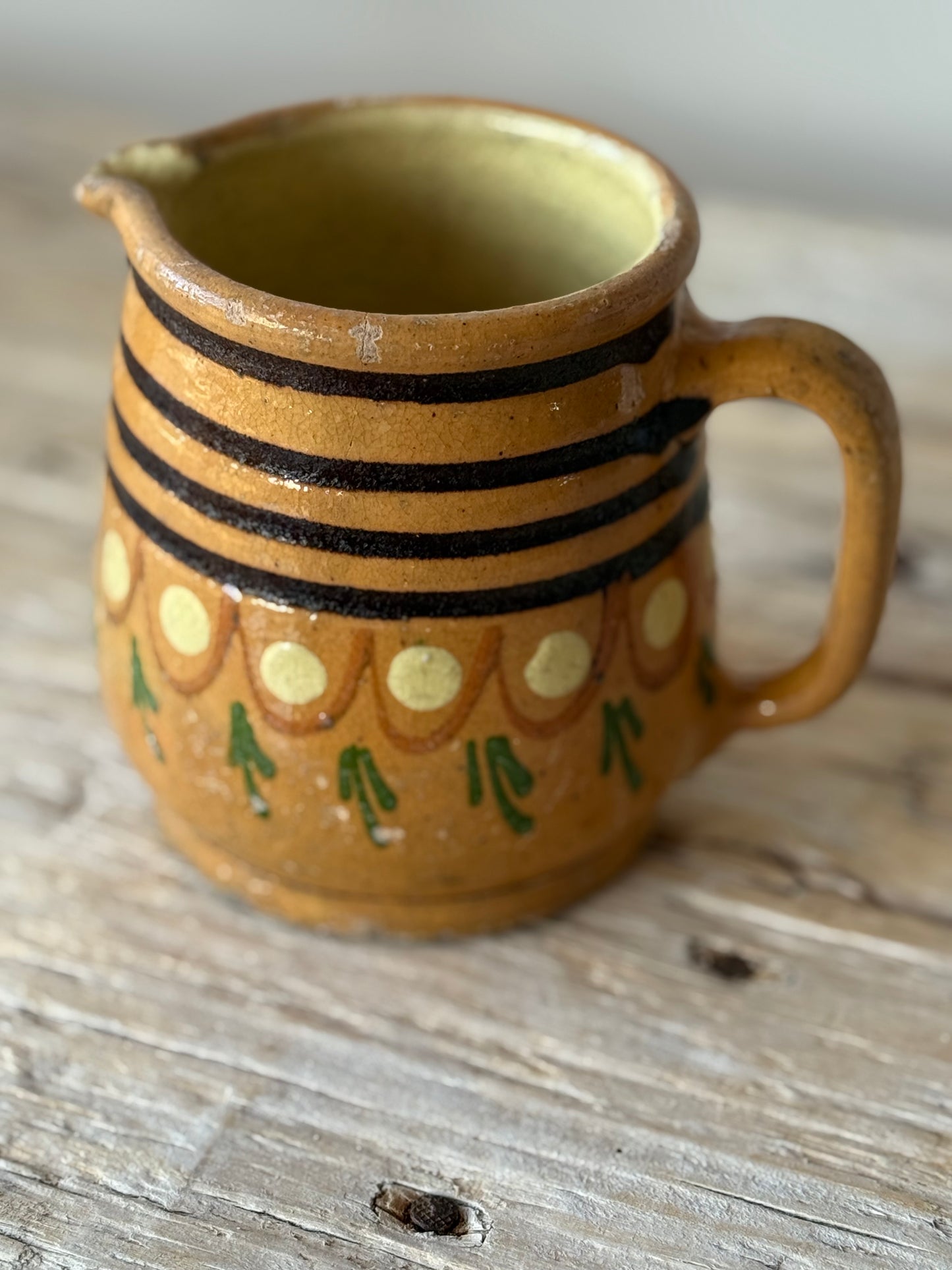 Antique French jug pottery