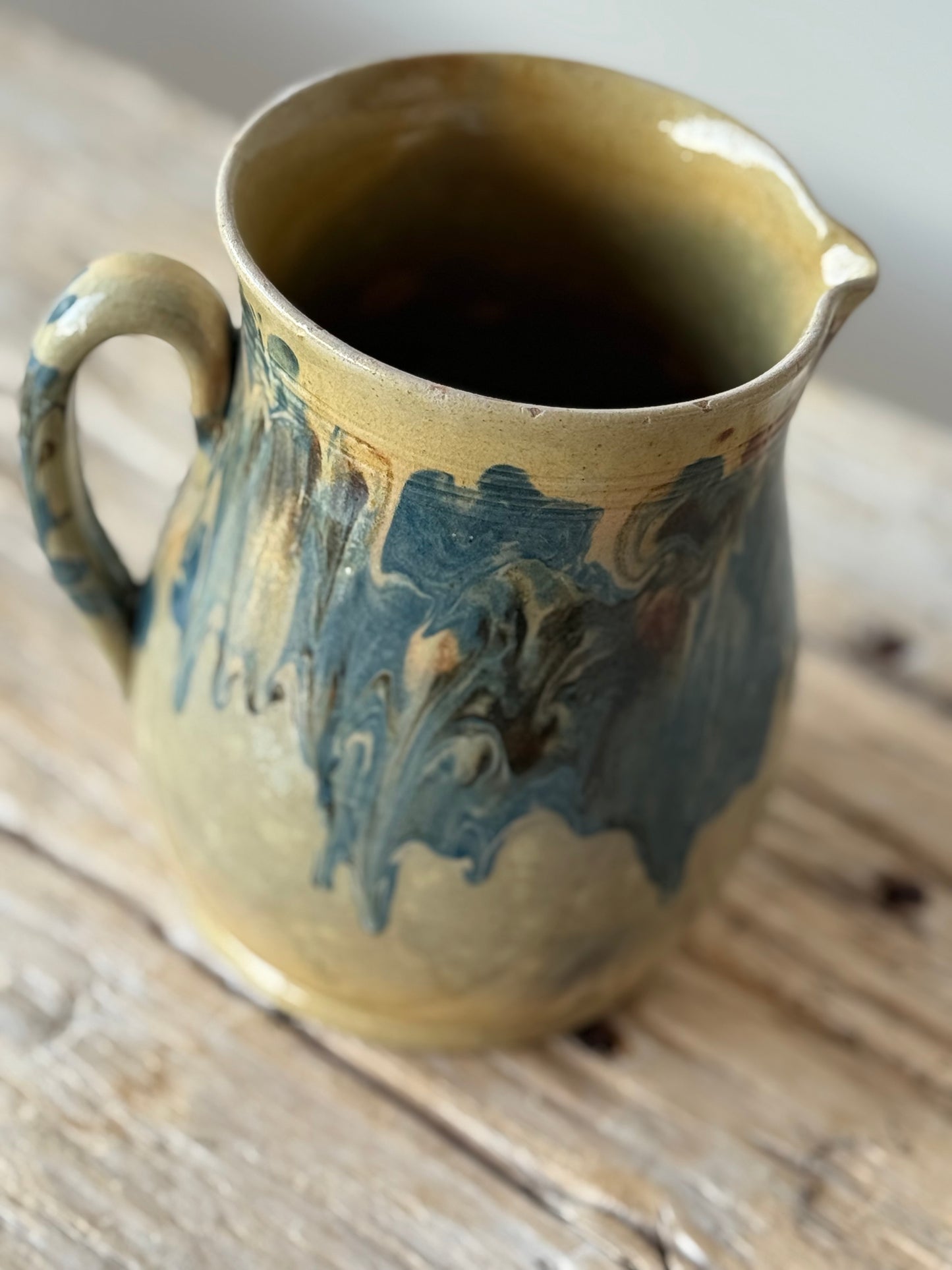 Antique jug , French pottery