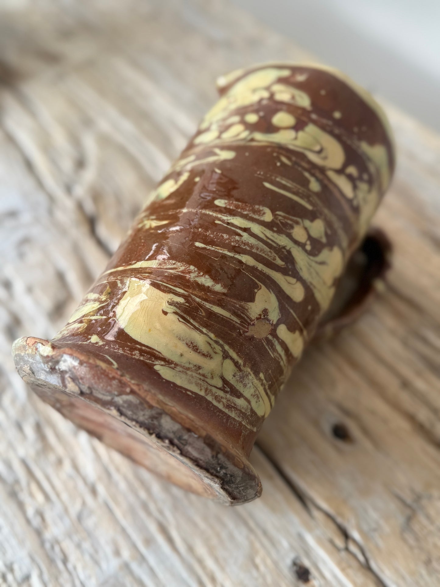 Antique Italian swirl pitcher