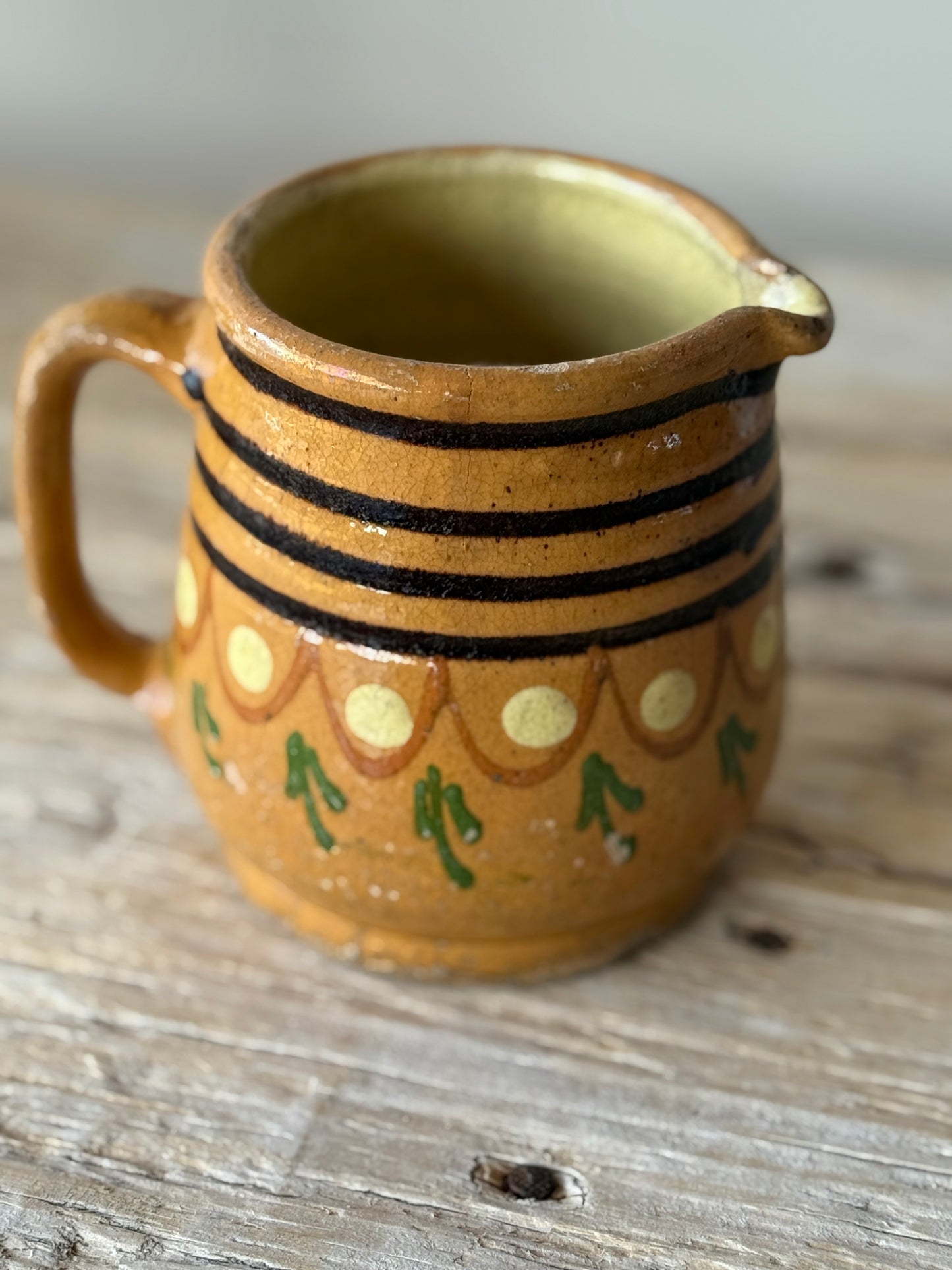 Antique French jug pottery