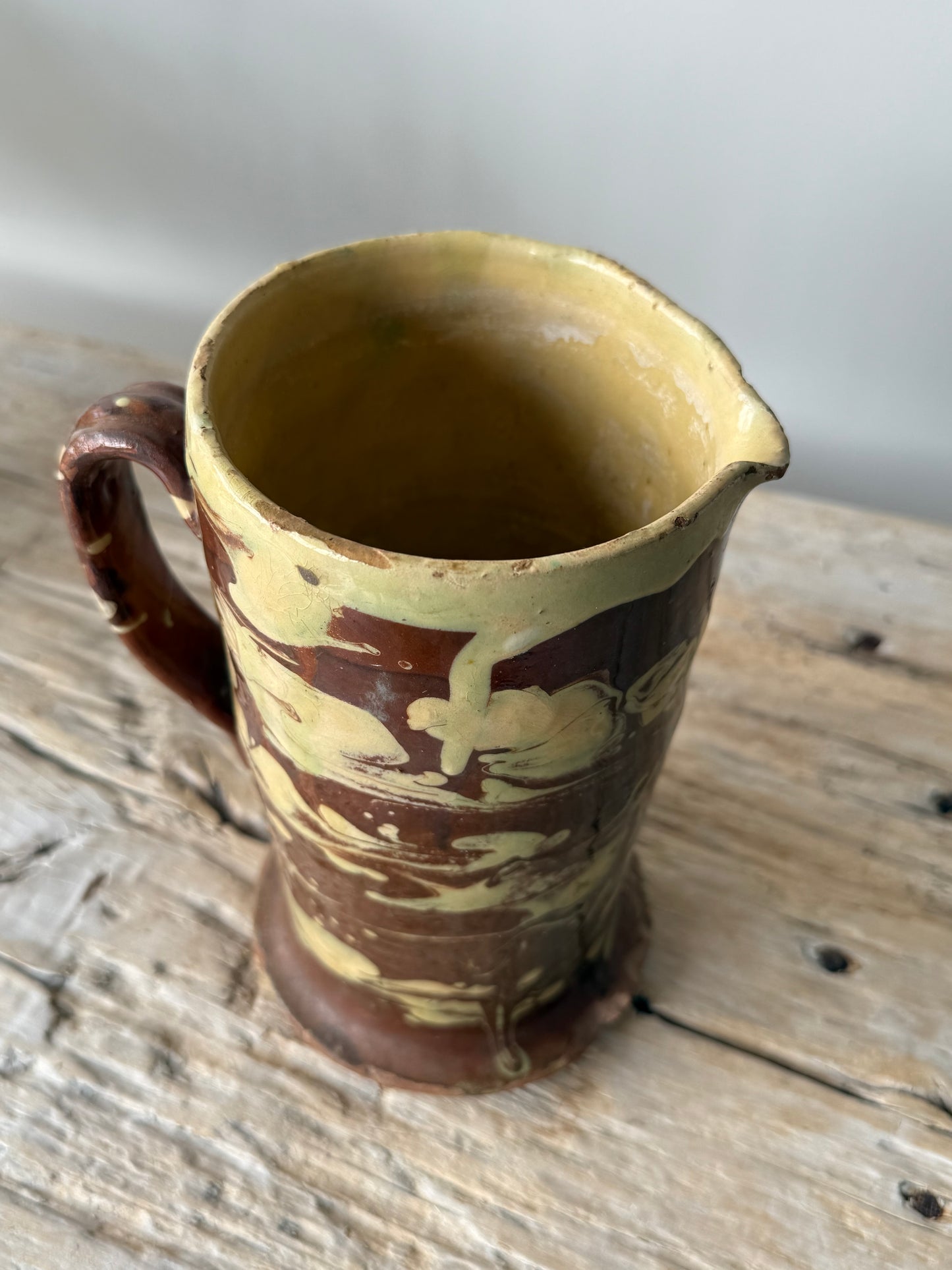 Antique Italian swirl pitcher