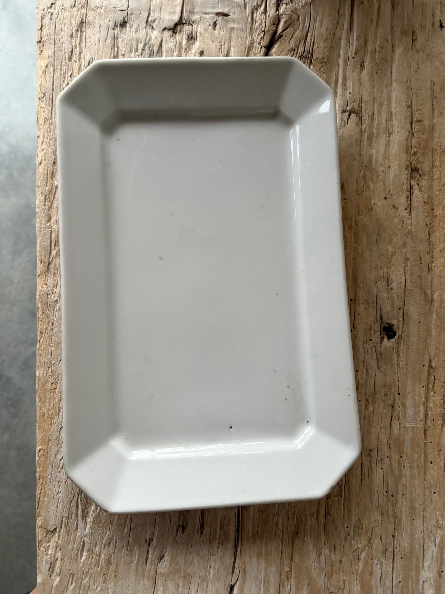 Antique french ironstone platter large