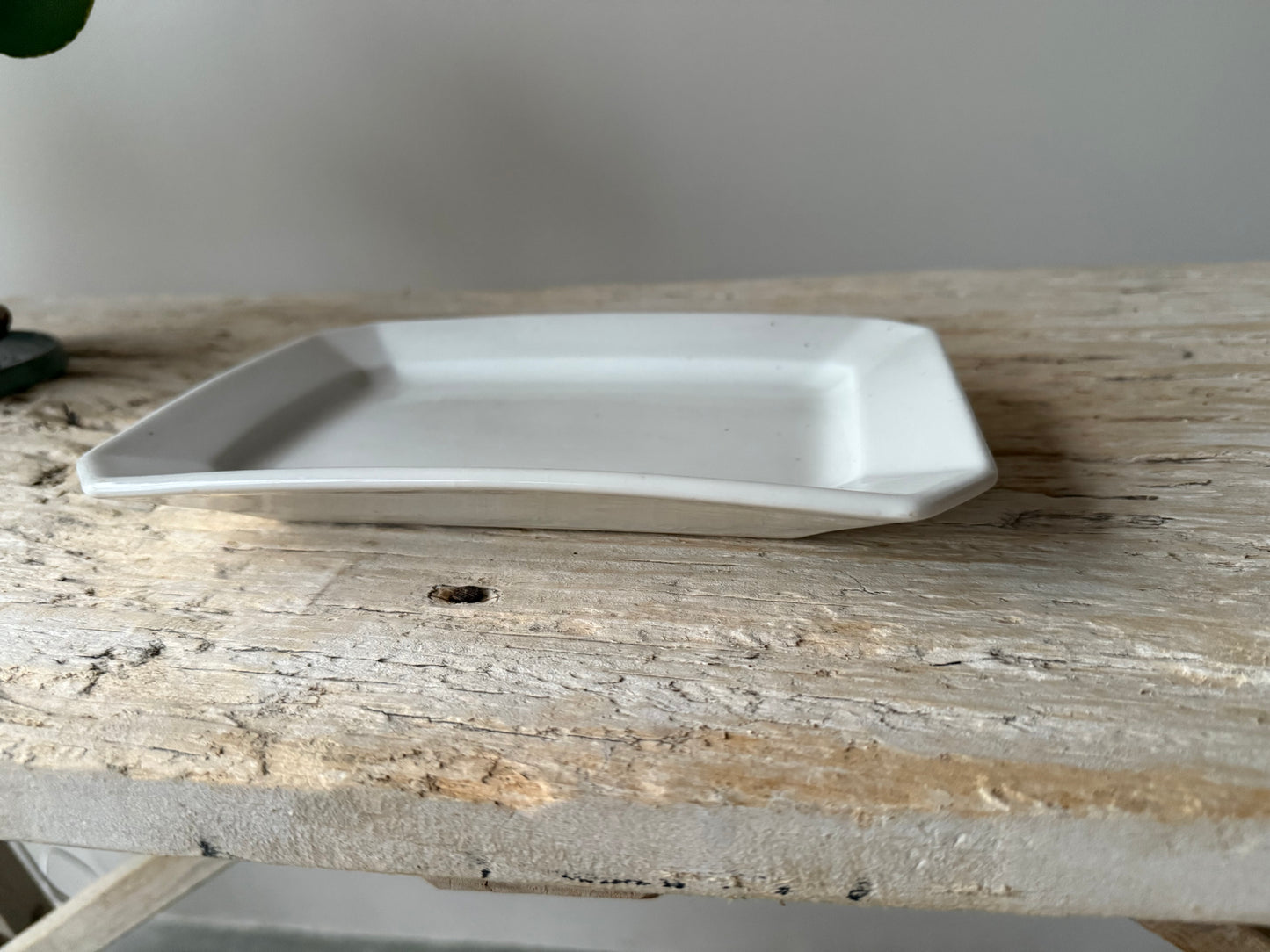 Antique French ironstone platter small